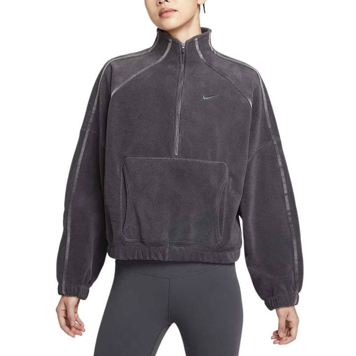Nike Nike Therma Sweatshirts Women's Thunder Gray/Dark Shadow Stand Collar Moderate Regular