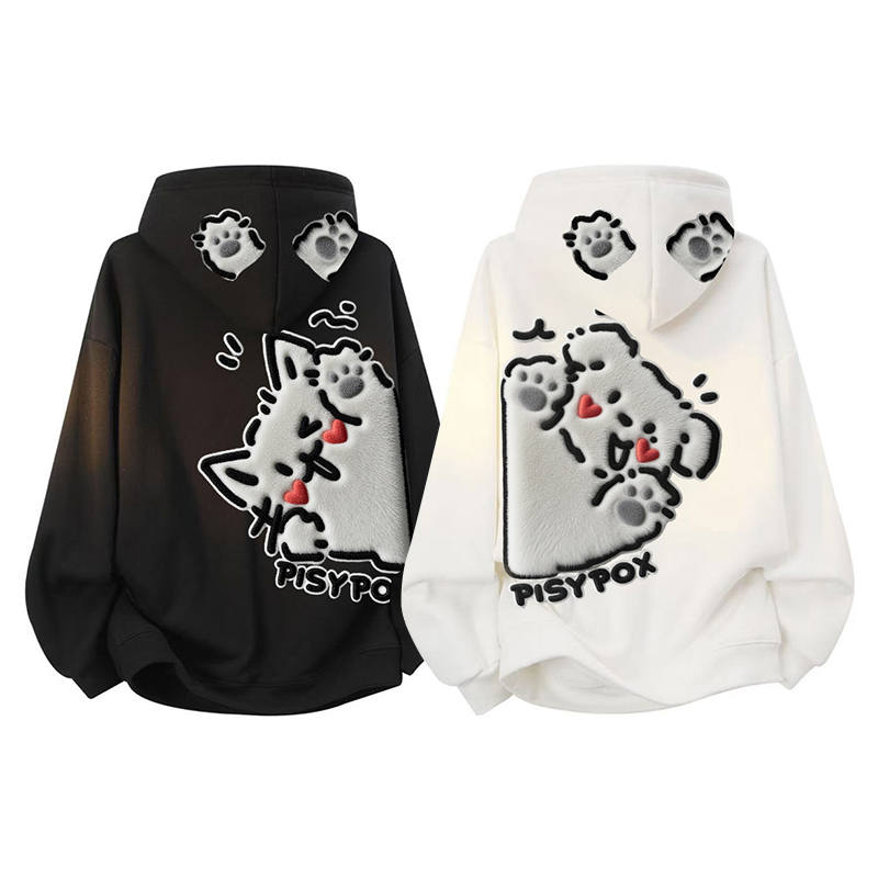 PISYPOX Sweatshirts Unisex Hooded Moderate Heavyweight