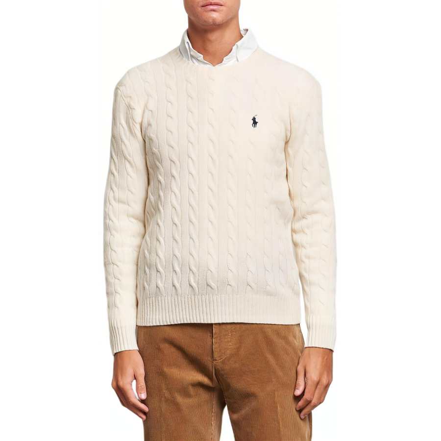 Polo Ralph Lauren cable-knit crew-neck sweater