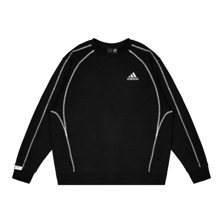 Adidas Adidas Sweatshirts Unisex Black Crew Neck Thickened Regular