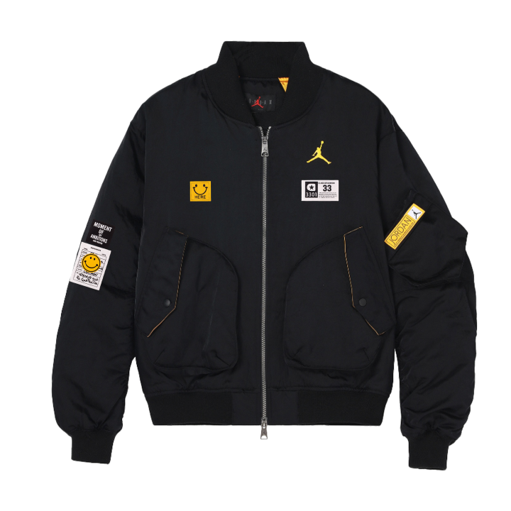 Jordan Jordan Jackets Unisex Black Stand Collar Moderate Pilot