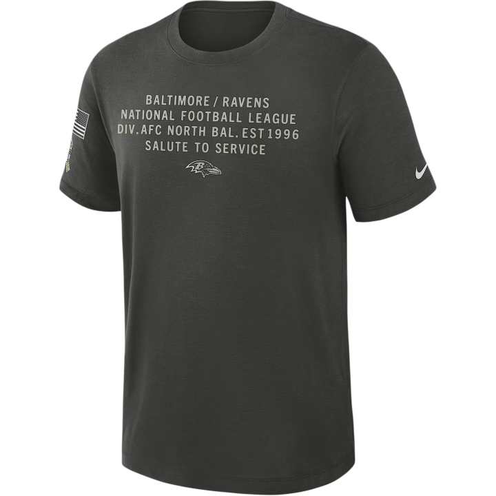 Nike Nike Baltimore Ravens Salute to Service Slub Men's Nike Dri-FIT Nfl T-Shirt