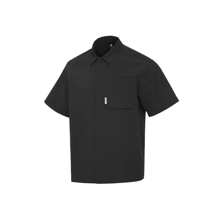 New Balance New Balance Shirts Men's AMJ32351 BK Lapel Moderate Other