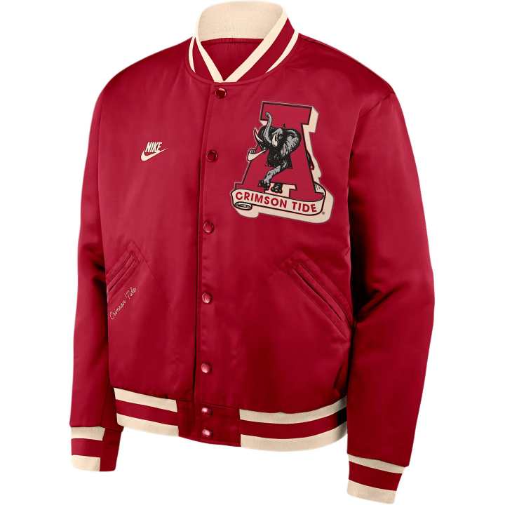 Nike Nike Alabama Legacy Men's Nike College Full-Snap Bomber Jacket