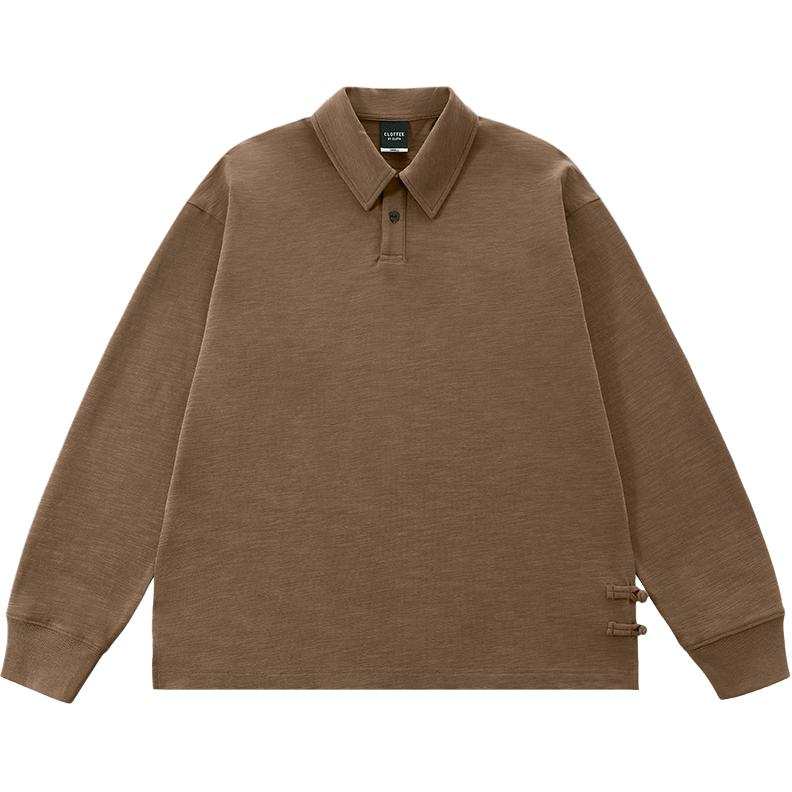 CLOT Polo Shirts Unisex Lapel Moderate
