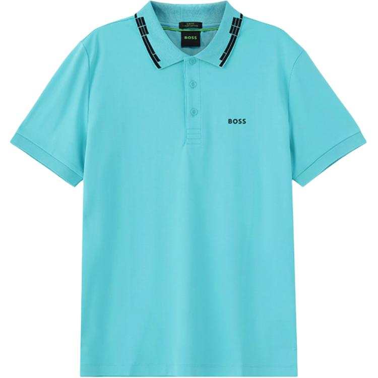 HUGO BOSS Polo Shirt Men's Turquoise