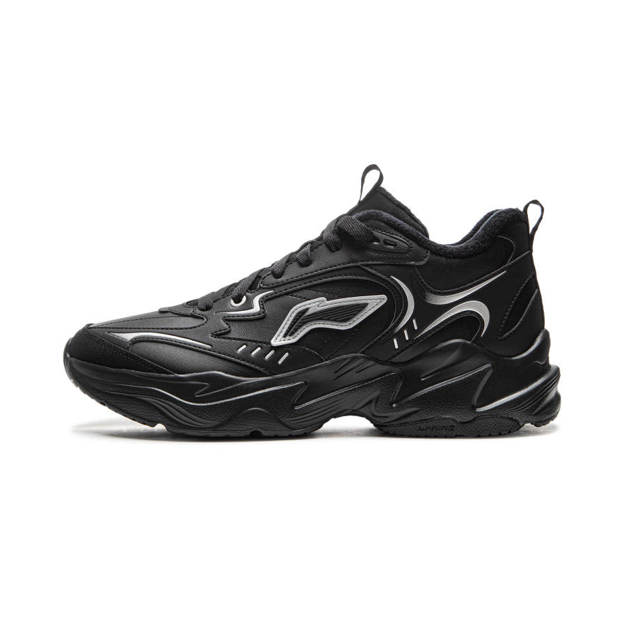 Li-Ning Li Ning LN DEFENDER Fleece Lined Thermal Fashion Versatile Soft, Lightweight Mid top Casual Shoes Men's