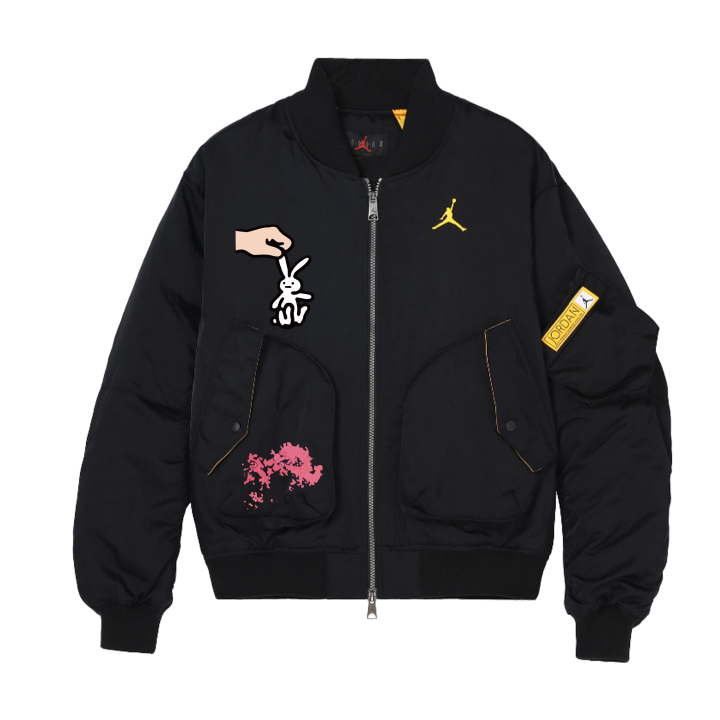 Jordan Jordan Jackets Unisex Black Stand Collar Moderate Pilot