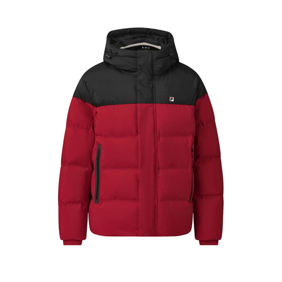 FILA Heritage Down Jacket Men's Fiery Scarlet