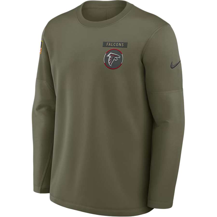 Nike Nike Atlanta Falcons Salute to Service Sideline Triumphant Win Coach Men's Nike Nfl Pullover Crew