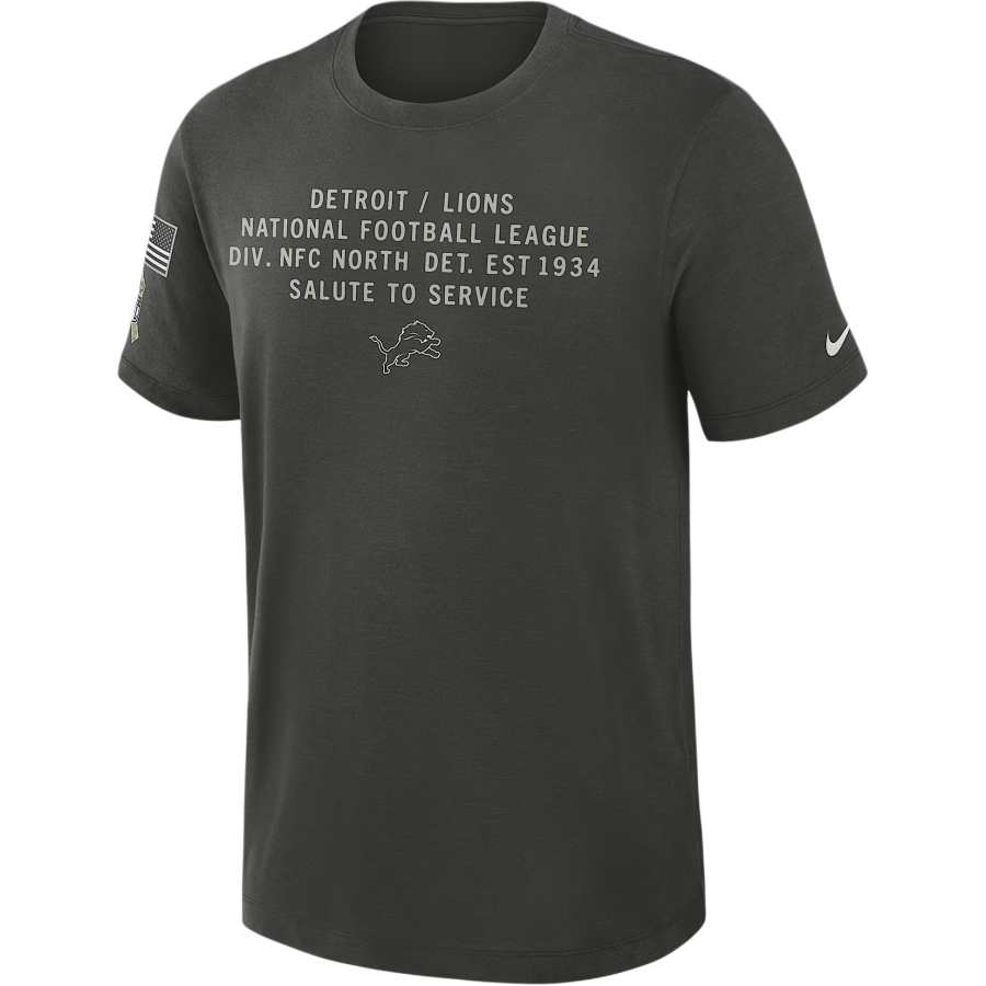 Nike Nike Detroit Lions Salute to Service Slub Men's Nike Dri-FIT Nfl T-Shirt