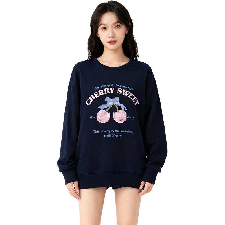SIXUSICHOU Sweatshirts Unisex Crew Neck Moderate Regular