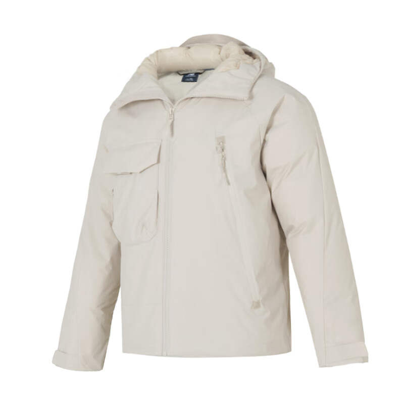 New Balance New Balance Down Jackets Men's Ecru Hooded Moderate