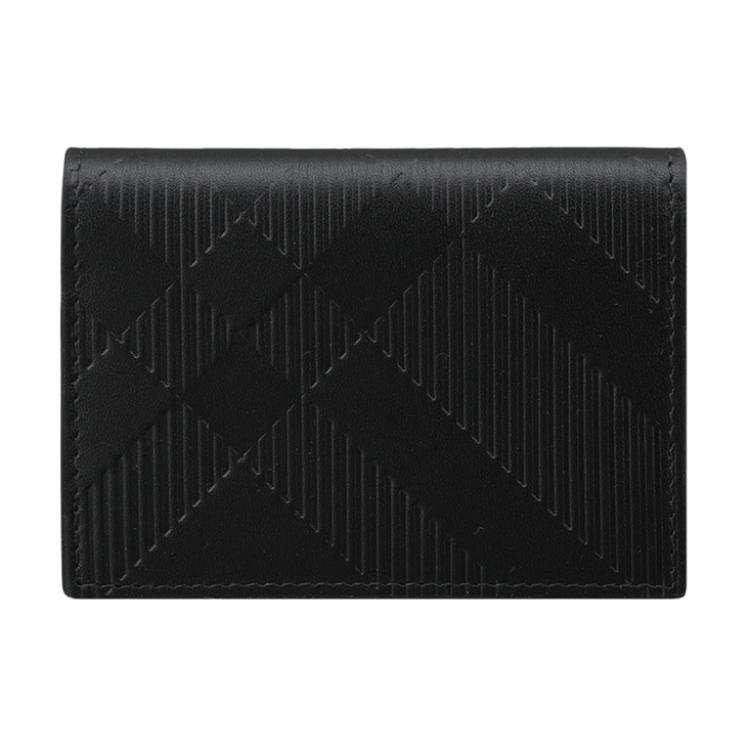 Burberry Calfskin Card Holder Unisex Black