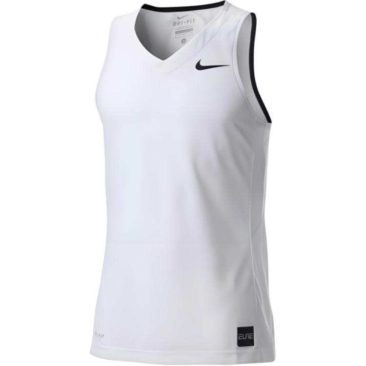 Nike Nike Dri Fit Tank Tops Men's White V Neck Moderate Other