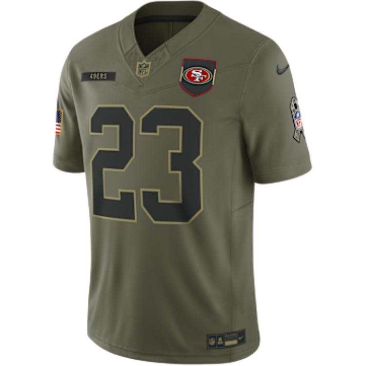 Nike Nike Christian McCaffrey San Francisco 49ers Salute to Service Men's Nike Dri-FIT Nfl Limited Jersey