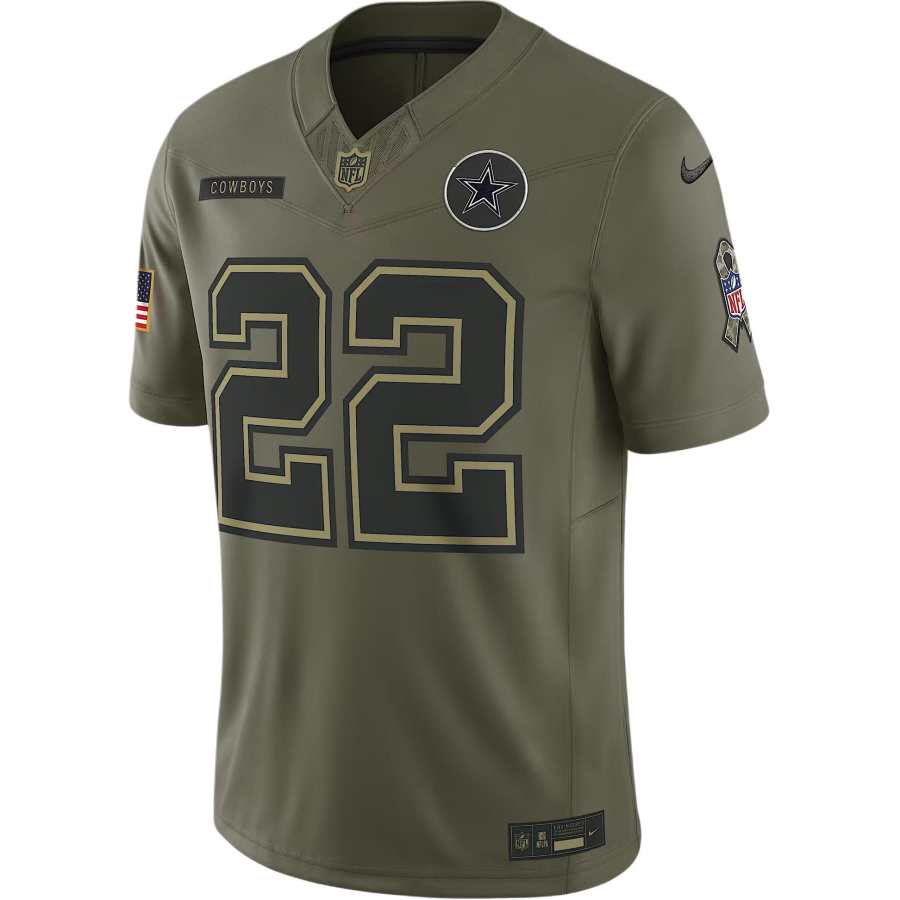 Nike Nike Emmitt Smith Dallas Cowboys Salute to Service Retired Men's Nike Dri-FIT Nfl Limited Jersey