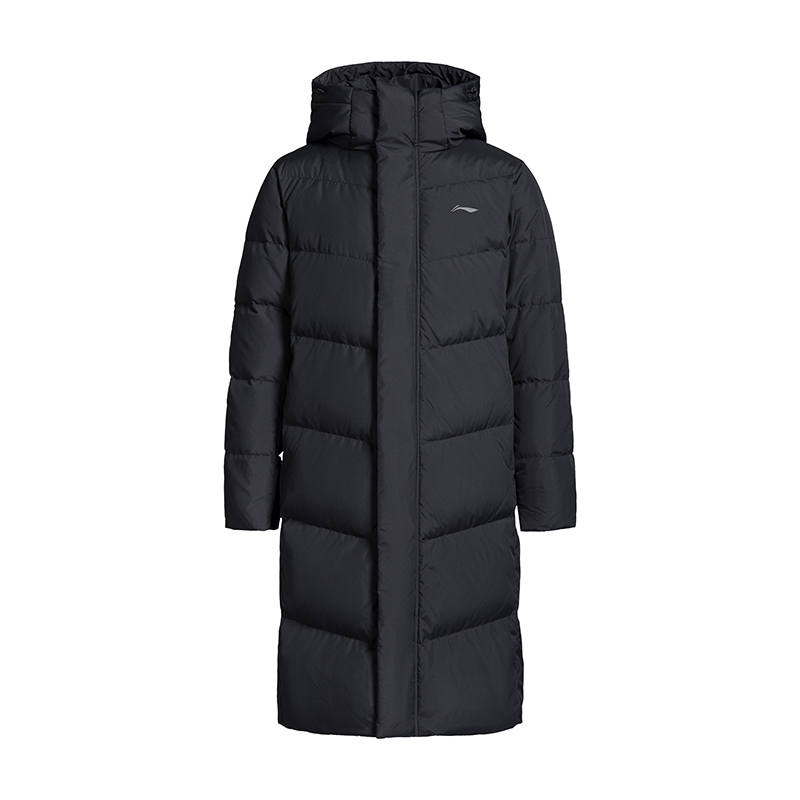 Li-Ning Li Ning Down Jackets Unisex Black Hooded Thickened