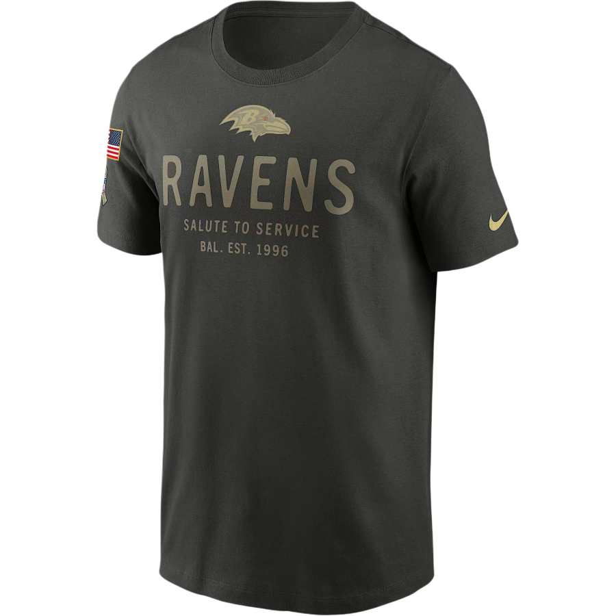 Nike Nike Baltimore Ravens Salute to Service Sideline Primary Edge Men's Nike Dri-FIT Nfl T-Shirt