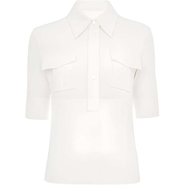Chloé Chloé Short-Sleeved Utilitarian Top