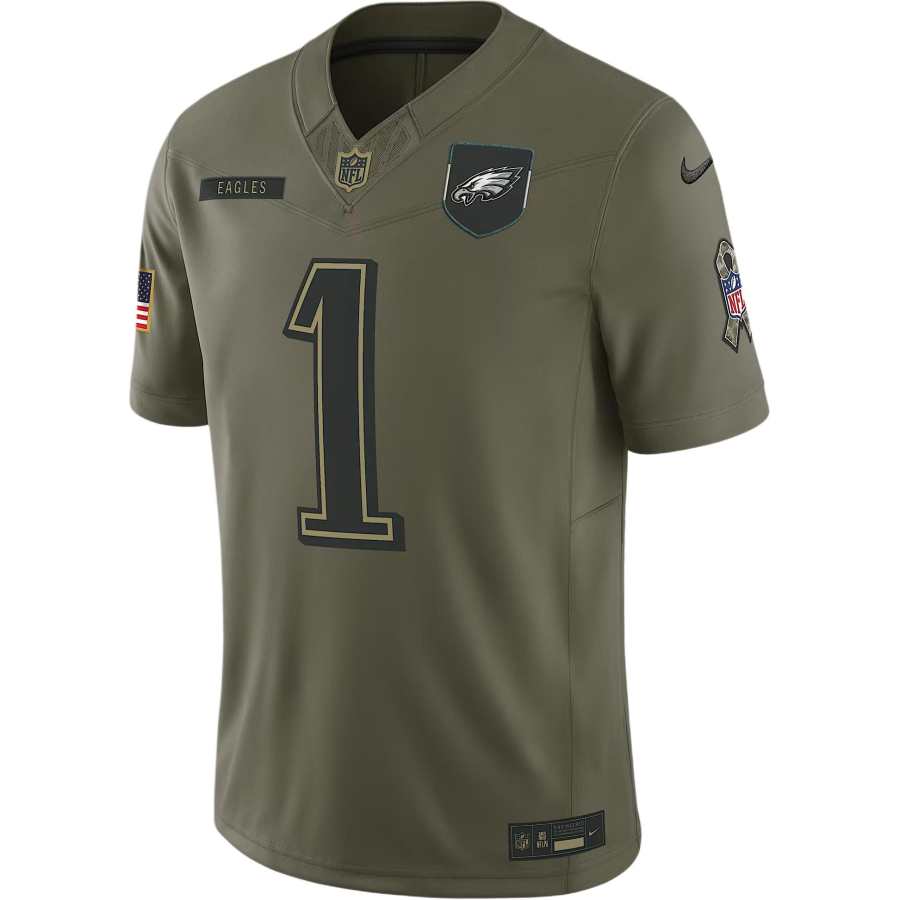 Nike Nike Jalen Hurts Philadelphia Eagles Salute to Service Men's Nike Dri-FIT Nfl Limited Jersey