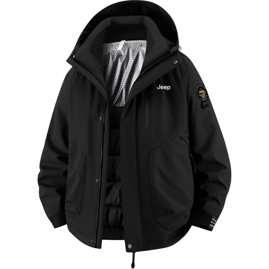 Jeep Puffer Jackets Unisex Hooded Thickened Other