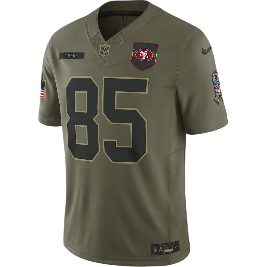 Nike Nike George Kittle San Francisco 49ers Salute to Service Men's Nike Dri-FIT Nfl Limited Jersey