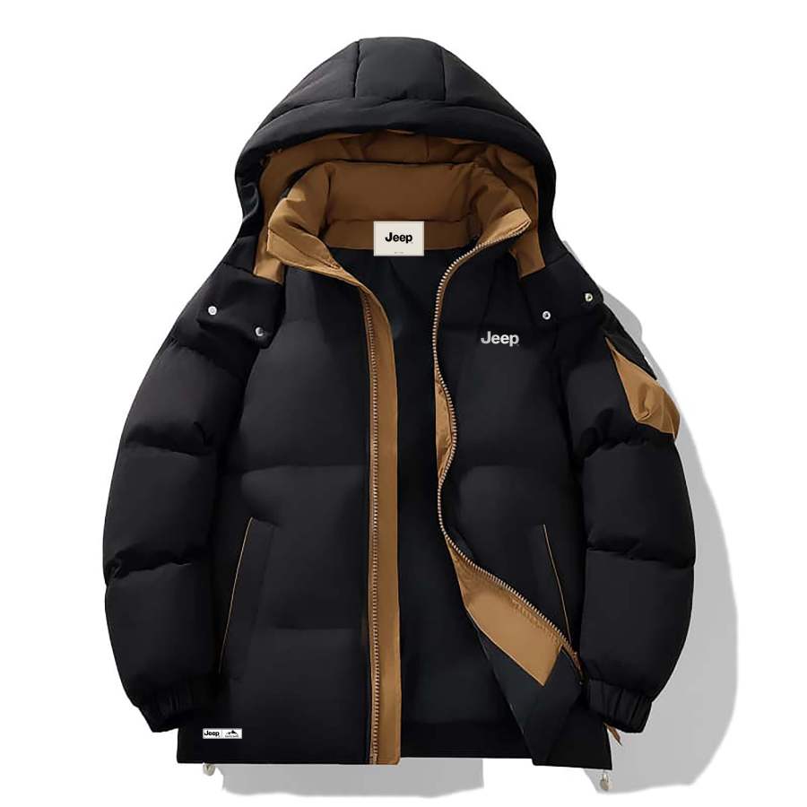 Jeep Puffer Jackets Unisex Hooded Thickened Other