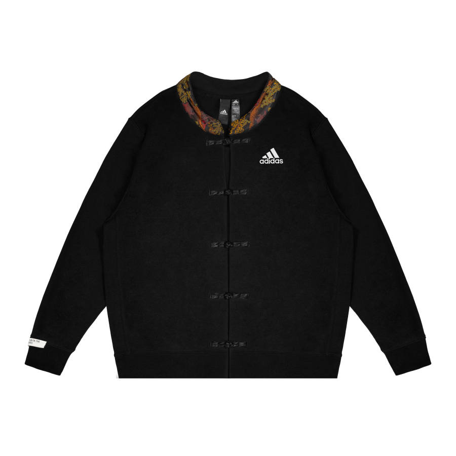 Adidas Adidas Sweatshirts Unisex Black Crew Neck Thickened Regular