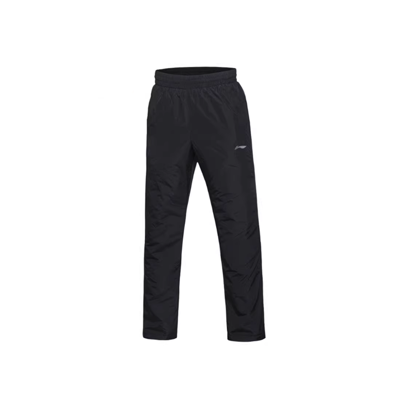Li-Ning Li Ning Solid Color Rest Fitness Loose Fit Versatile Fleece Lined Windproof Thermal Straight Fit Sports Pants Men's