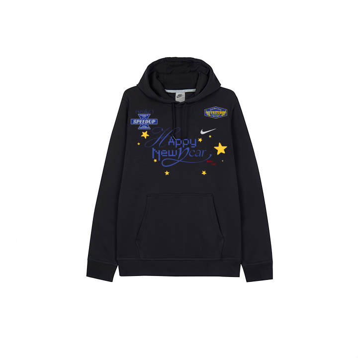 Nike Nike Sweatshirts Men's Black Hooded Thickened