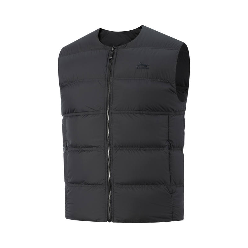 Li-Ning Li Ning Down Vests Unisex Black Stand Collar Other