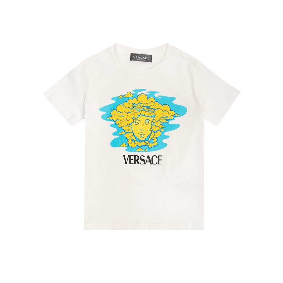 VERSACE VERSACE SS23 T Shirt White Kids'