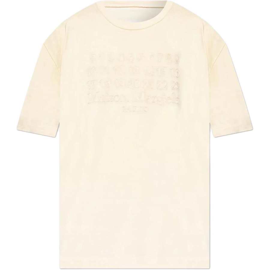 Maison Margiela Numbers Motif Crewneck T Shirt