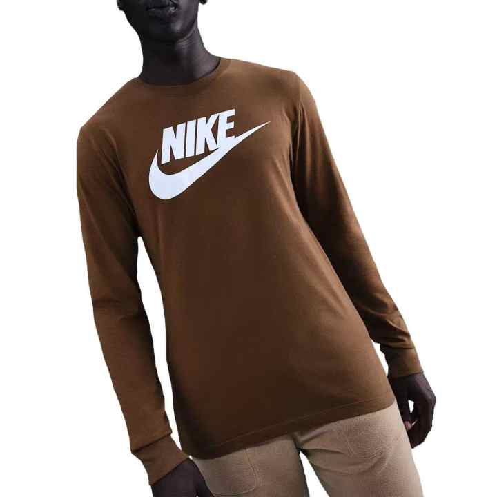 Nike Nike Sportswear T Shirts Men's Caramel Brown Crew Neck