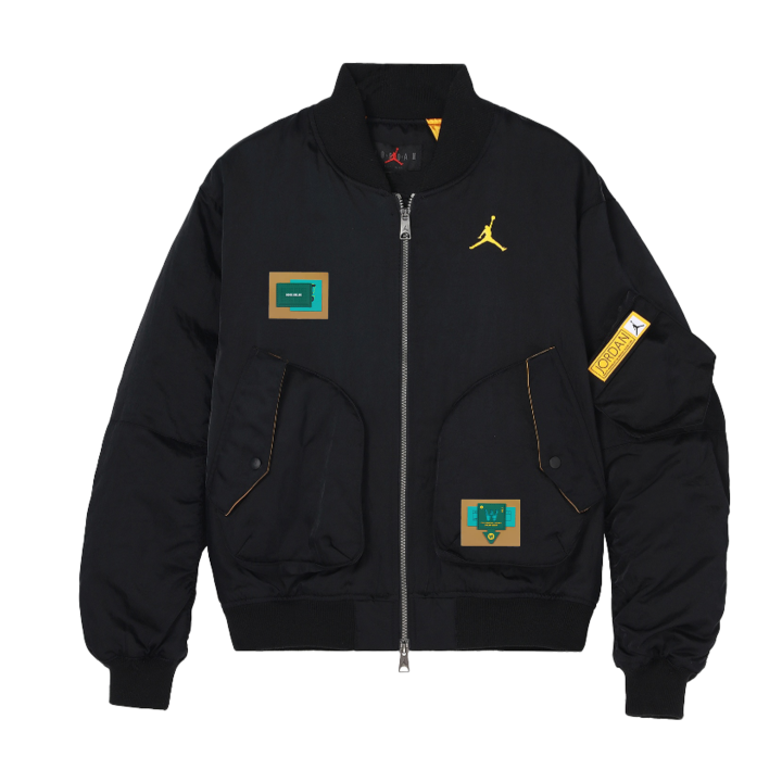 Jordan Jordan Jackets Unisex Black Stand Collar Moderate