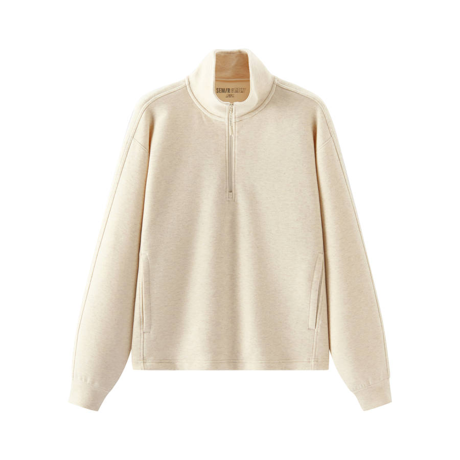 Semir Sweatshirts Women's Stand Collar Moderate Regular