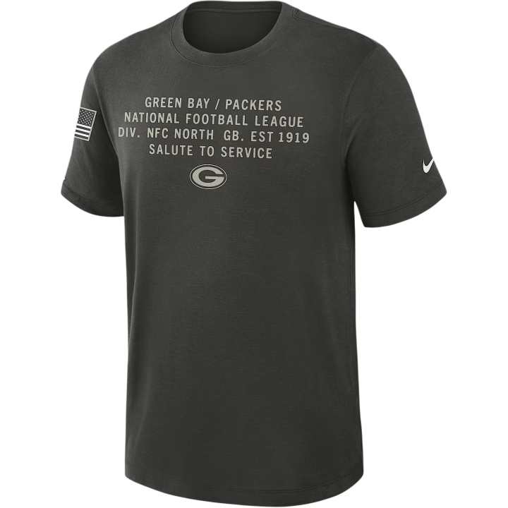 Nike Nike Green Bay Packers Salute to Service Slub Men's Nike Dri-FIT Nfl T-Shirt