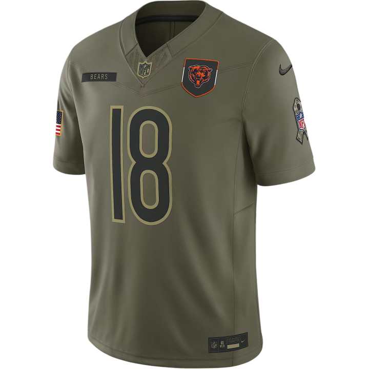 Nike Nike Caleb Williams Chicago Bears Salute to Service Men's Nike Dri-FIT Nfl Limited Jersey