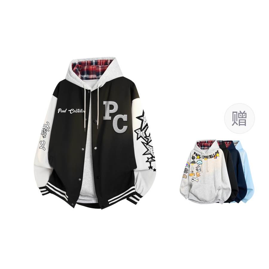 PAUL COSTELLOE Baseball Jacket Unisex