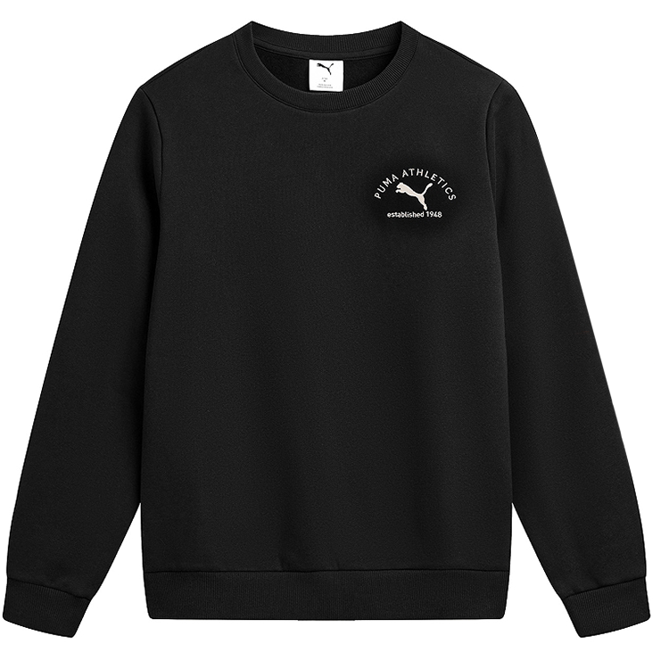 PUMA Athletics FW25 Crew Neck Fleece Lined Long Sleeved Pullover Sweatshirt Men's