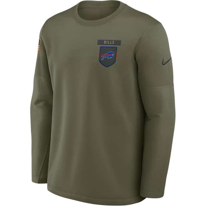Nike Nike Buffalo Bills Salute to Service Sideline Triumphant Win Coach Men's Nike Nfl Pullover Crew