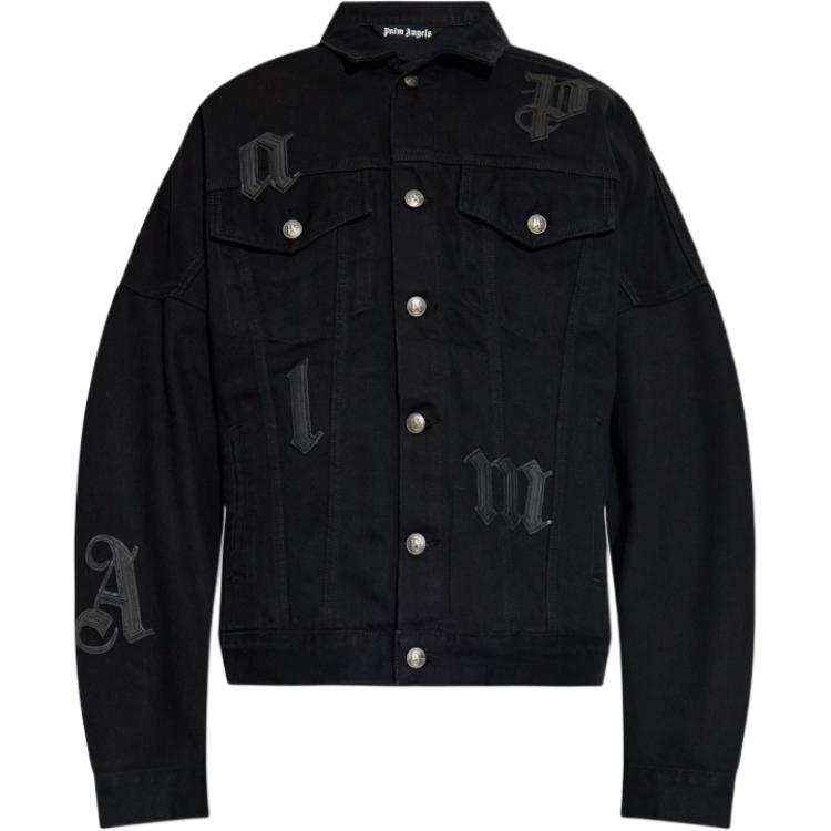 PALM ANGELS PALM ANGELS Logo Patch Denim Jacket