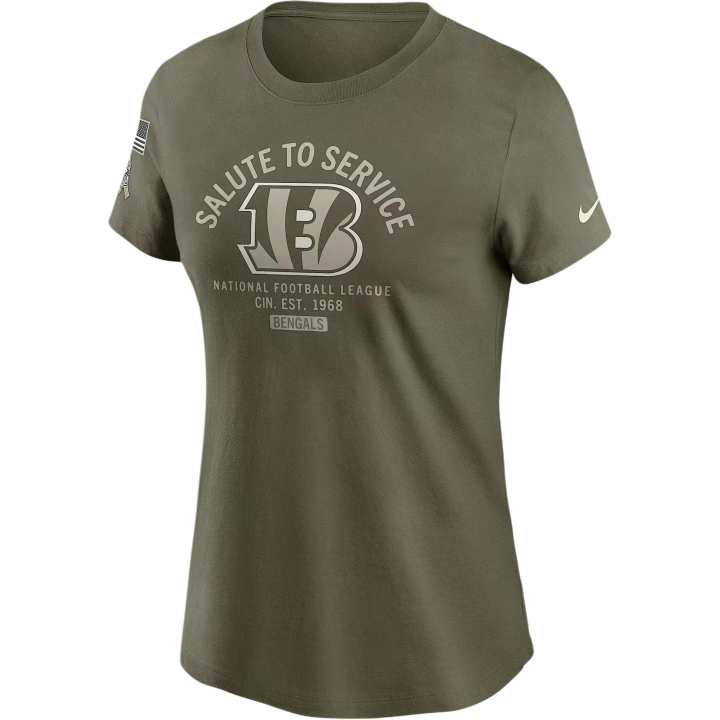 Nike Nike Cincinnati Bengals Salute to Service Sideline Women's Nike Nfl T-Shirt
