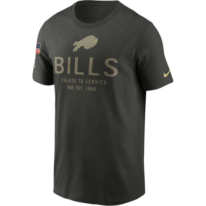 Nike Nike Buffalo Bills Salute to Service Sideline Primary Edge Men's Nike Dri-FIT Nfl T-Shirt