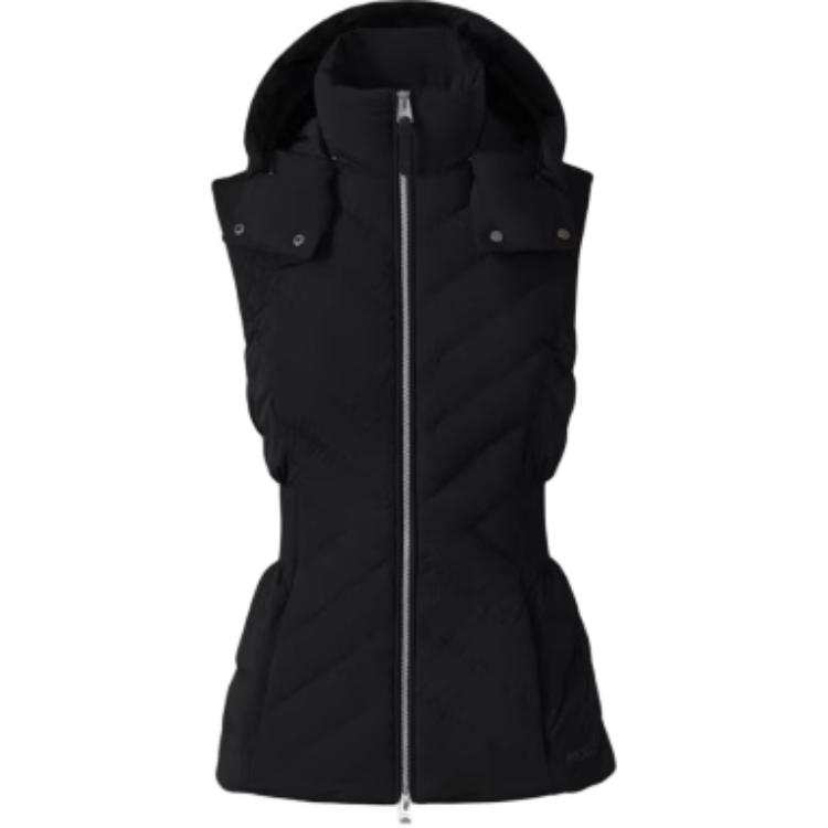 MACKAGE Down Vests Women's Black Hooded Detachable Thin Other
