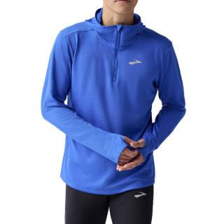 Brooks Sweatshirts Men's New Blue Hooded Non Detachable Thin