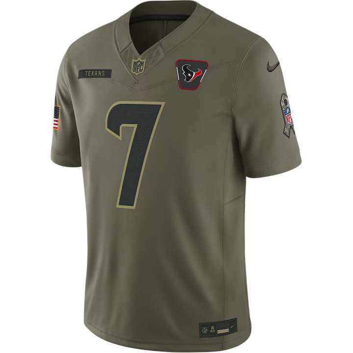 Nike Nike C.J. Stroud Houston Texans Salute to Service Men's Nike Dri-FIT Nfl Limited Jersey