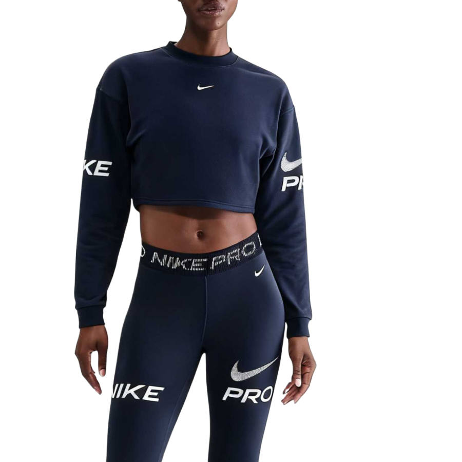 Nike Nike Pro Women's Dri-FIT Loose Crew-Neck French Terry Sweatshirt