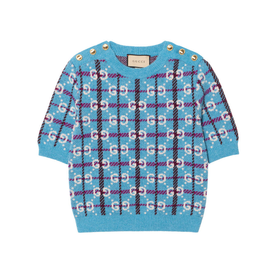 GUCCI SS23 Knitwear Women's Lake Blue